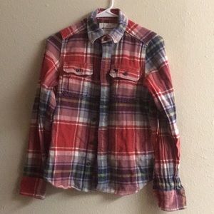 ✅ ABERCROMBIE & FITCH Plaid Button Up Casual Shirt